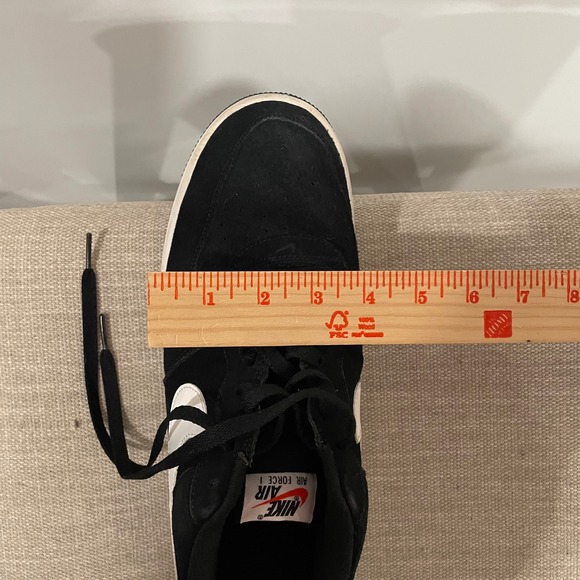 Nike Air Force 1 Low Black White Suede Men's Shoes Size 10.5 estimated - Picture 10 of 10
